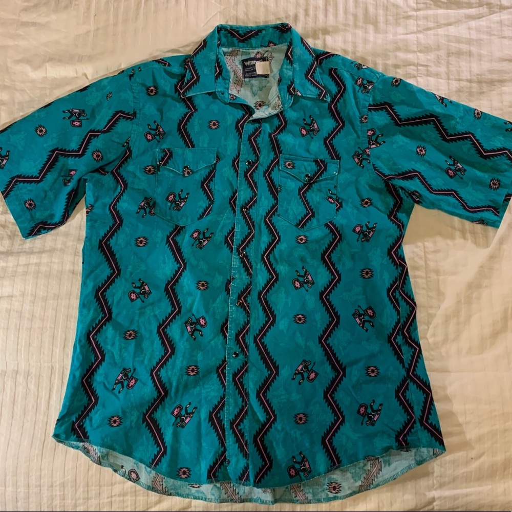 Wrangler snap button short sleeve